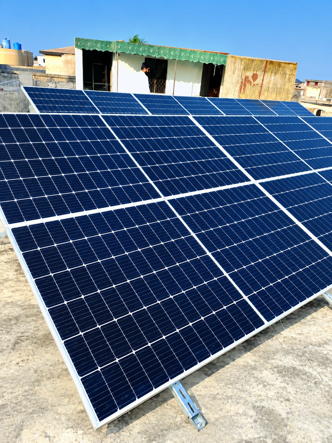 Solar panel setup by Power Energy