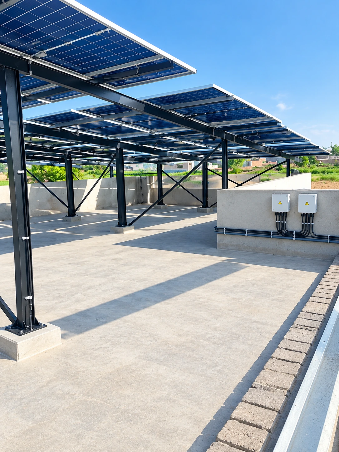 Rooftop solar installation