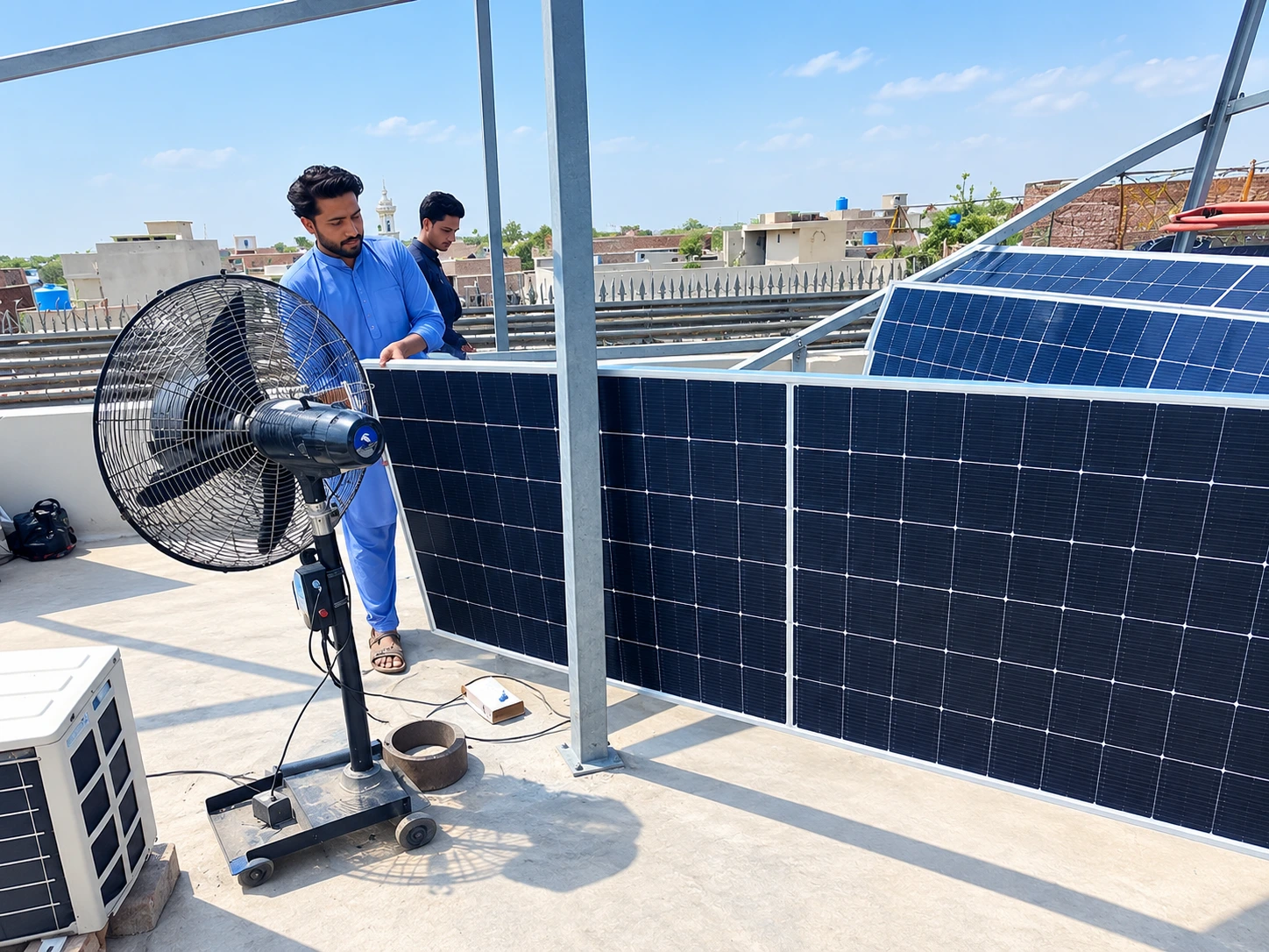 Solar panels mounted by Power Energy